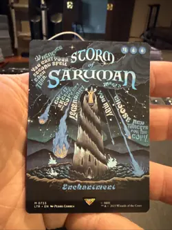 MTG Storm of Saruman (Borderless Poster) - Lord of the Rings NM 733 Regular - Image 1