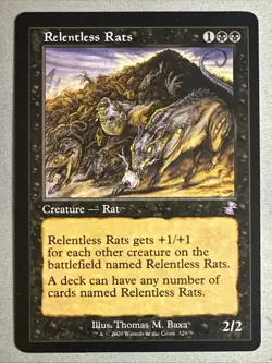 MTG / Relentless Rats / TSR / #329 / Regular / Special / NM - Image 1