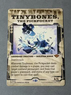 MTG Outlaws Of Thunder Junction - Tinybones, The Pickpocket - Showcase NM - Image 1