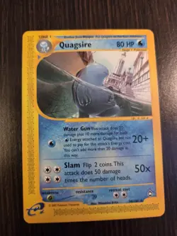 Quagsire 30/147 Aquapolis Non-Holo Rare Pokemon 2002 Rare Card - LP - Image 1