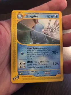 Quagsire 30/147 Aquapolis Non-Holo Rare Pokemon 2002 Rare Card - LP - Image 2