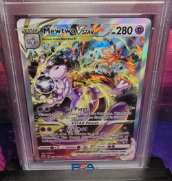 2023 Pokemon Sword & Shield Crown Zenith FULL ART/VSTAR MewTwo #GG44 PSA 9 MINT - Image 2