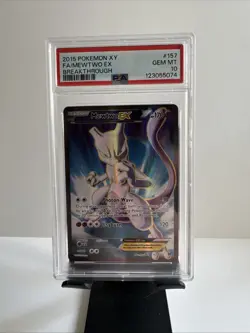 2015 Pokemon XY BREAKthrough Mewtwo #157/162 PSA 10 - Image 1