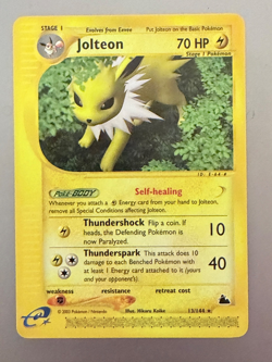 2003 Pokemon Jolteon 13/144 Skyridge Regular Never Played Optimally Stored - Image 1