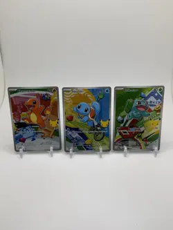 2026 Pokemon 30th First Partner Promos Set Charmander, Squirtle, Bulbasaur NM - Image 1