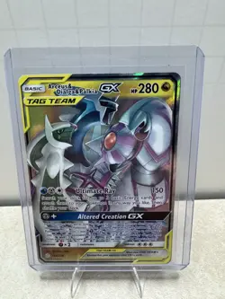 Pokemon Arceus & Dialga & Palkia GX Ultra Rare Holo TAG TEAM 156/236 280HP - Image 1