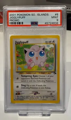 2001 POKEMON SOUTHERN ISLANDS PROMO #8 JIGGLYPUFF PROMO PSA 9 - Image 1