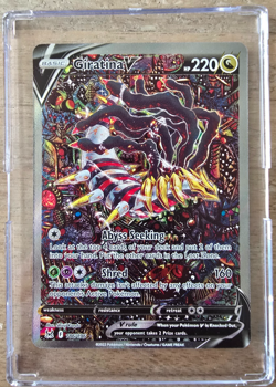 RARE Pokemon Card TCG Giratina V 186/196 2022 Lost Origin Alt Full Art NM - Image 1