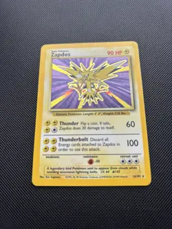Pokemon Card Base Set Holo Zapdos 16/102 WOTC - Image 2