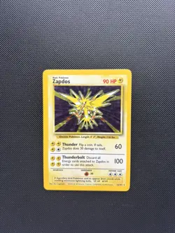 Pokemon Card Base Set Holo Zapdos 16/102 WOTC - Image 3