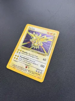 Pokemon Card Base Set Holo Zapdos 16/102 WOTC - Image 5