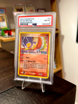 Ho-Oh 27/115 Stamped Reverse Holo Rare EX Unseen Forces Pokemon TCG PSA 8 - Image 1