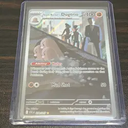 Pokemon TCG Team Rocket’s Dugtrio 239 /217 Ascended Heroes IR illustration Rare - Image 1