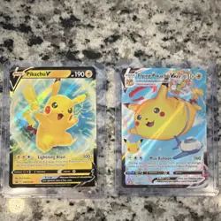 Pokemon TCG Pikachu V SWSH198 Flying Pikachu VMAX 007/025 Holo English Card Lot - Image 1