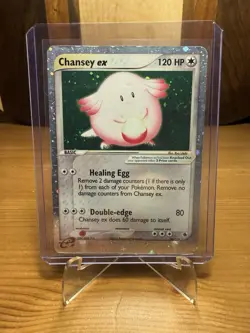 Pokemon Chansey EX TCG Holo Ultra Rare Card Ruby and Sapphire 96/109 - Image 2