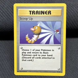 Scoop Up - 78/102 - Pokemon Base Set Unlimited Rare Card WOTC NM - Image 1
