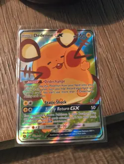 Dedenne GX - 195a/214 - Pokemon Sun & Moon Promo Alternate Art Rare Card NM - Image 1