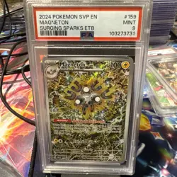 Pokemon TCG Magneton SVP 159 Promo Card Surging Sparks PSA 9 - Image 1