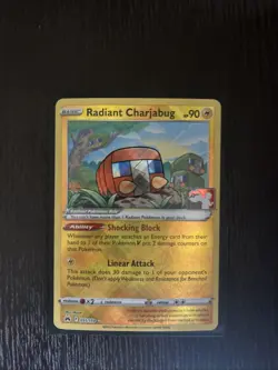 Radiant Charjabug Pokemon Prize Pack Series 3 Promo Pokemon Card NM - Image 1