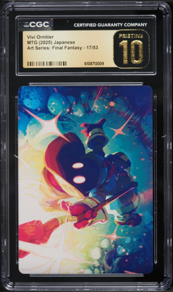 CGC Pristine 10 Vivi Ornitier Japanese Art Series Final Fantasy MTG #17 - Image 1