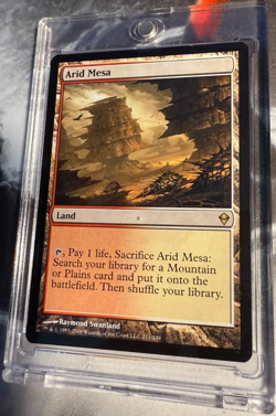Magic the Gathering - Zendikar - RARE - Arid Mesa - Regular - Mint - Image 1