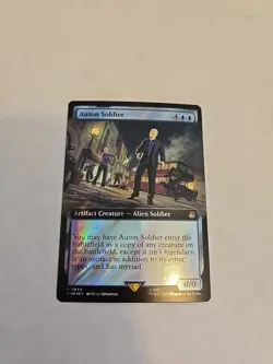 Auton Soldier (Extended Art) (Surge Foil) Universes Beyond: Doctor Who Foil MTG - Image 1