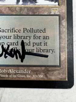 Magic the Gathering MtG Polluted Delta Onslaught (ONS) Signed by Rob Alexander - Image 4