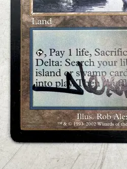 Magic the Gathering MtG Polluted Delta Onslaught (ONS) Signed by Rob Alexander - Image 5