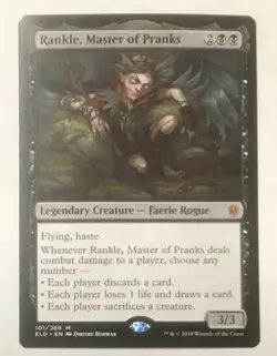 RANKLE MASTER OF PRANKS Throne of Eldraine MTG Magic NM Mythic - Image 1