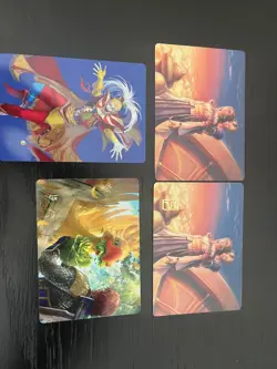 Final Fantasy MTG Art Series Lot (4): Farewell Gold, Gayshal Greens & Kefka - Image 1
