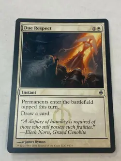 Due Respect - Magic the Gathering MTG New Phyrexia Single - Image 1