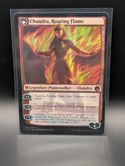 MTG - Chandra, Fire of Kaladesh / Chandra, Roaring Flame - FOIL - V17 6 - NM - Image 2