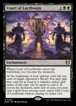 MTG Court of Locthwain (23/208) Wilds of Eldraine Commander NM - Image 1