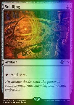MTG Magic the Gathering Sol Ring (7/7) MagicFest 2019 NM FOIL - Image 1