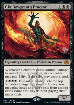 MTG Gix, Yawgmoth Praetor (95p/180) The Brothers' War Promos NM - Image 1