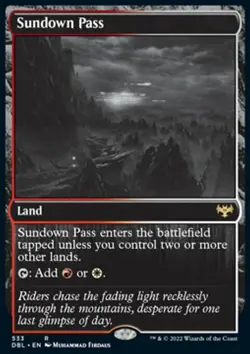 MTG Magic the Gathering Sundown Pass (533/633) Innistrad Double Feature NM - Image 1