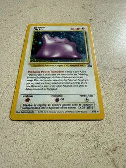 Ditto 3/64 HOLO Jungle Set 1999 Pokemon Card WOTC Vintage - Image 1