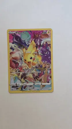 Pokemon Pikachu TCG Full Art Holo Card 160/159 SWSH Crown Zenith Secret Rare - Image 1