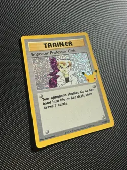 IMPOSTER PROFESSOR OAK 73/102 25TH CELEBRATIONS POKEMON (HOLO RARE, NM) - Image 2