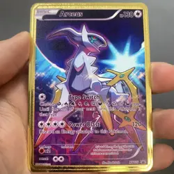 Pokemon Card 10000 HP Arceus VMAX Gold Metal Pikachu Mewtwo GX English Card - Image 3