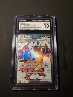 Pokemon TCG Charizard EX SVP056 Black Star Holo Promo CGC 10 Gem Mint - Image 1