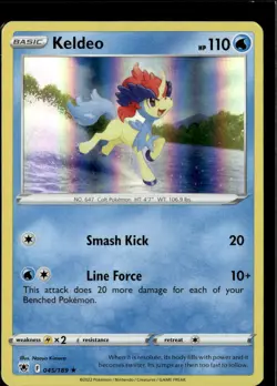 Pokemon Keldeo 045/189 Astral Radiance Holo Rare 2 Card Lot - Image 1
