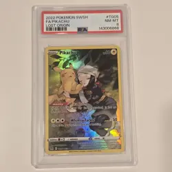 Pokemon Pikachu TG05 Lost Origins PSA 8 Near Mint Mint - Image 1