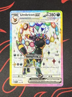 Umbreon ex 176 Black Star Promo Full Art Holo Sv: Scarlet & Violet Pokemon Card - Image 3