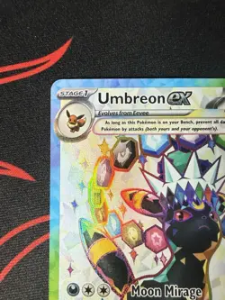 Umbreon ex 176 Black Star Promo Full Art Holo Sv: Scarlet & Violet Pokemon Card - Image 4