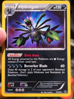 Pokemon TCG Hydreigon 103/99 Next Destinies Holo Secret rare Light Play - Image 5