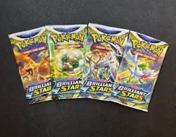 x1 Pokemon TCG SWSH Brilliant Stars Booster Pack New Sealed - MULTIPLE PACK ARTS - Image 1