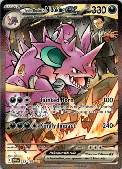 Pokemon TCG Team Rockets Nidoking Destined Rivals Ex 233/182 SIR NM (SKU 1-1) - Image 1