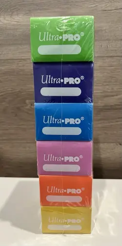 Ultra Pro Multi Color Deck Boxes Magic Pokemon YuGiOh Card Storage Box Set Of 6 - Image 2