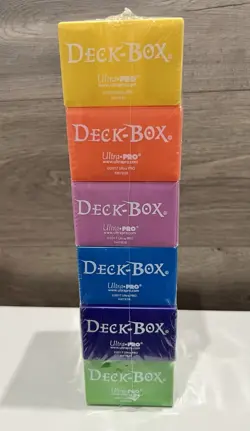 Ultra Pro Multi Color Deck Boxes Magic Pokemon YuGiOh Card Storage Box Set Of 6 - Image 4